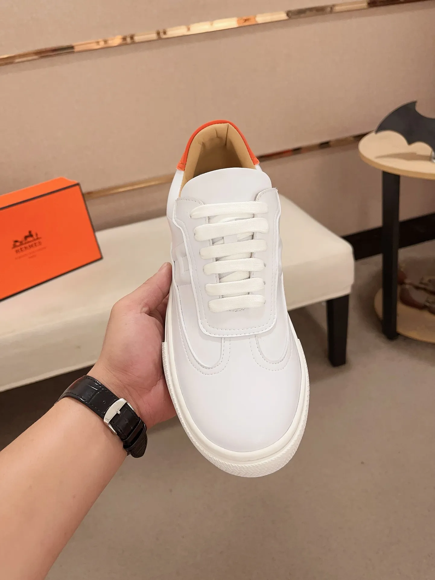 Men's clothing and shoes💰: 400💰《HERMES》【Classic Original Version】Hermès; Top 🔝 Purchasing Agency 🔍🔍Latest 🇺🇸Sold simultaneously at counters, original imported from Italy ▲▲Cow leather▲ ▲Exquisite workmanship (Italian 🇮🇹imported water-dyed 🐂cowhide lining) sole: original sole provided by the original factory, ⚠️exclusive double-layer activity·TPR·rubber·combined molded outsole; Code number: 36-44 (45/46 can be customized, non-refundable)